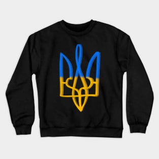 Tryzub - Ukrainian coat of arms Crewneck Sweatshirt